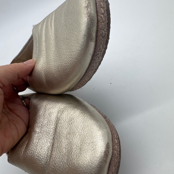 Sam Edelman Everie gold metallic leather slip-on loafers Size 6M - Picture 7 of 8